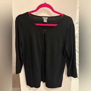 Ann Taylor Crew Neck Quarter Length Sleeve,
SZ M